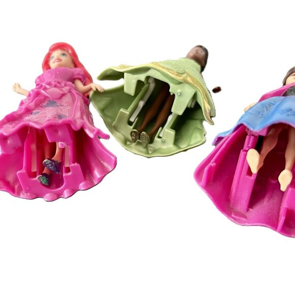 Set of THREE Disney Princess Collection Cake Toppers Mini Keepsake Dolls 3.5" - Picture 5 of 5